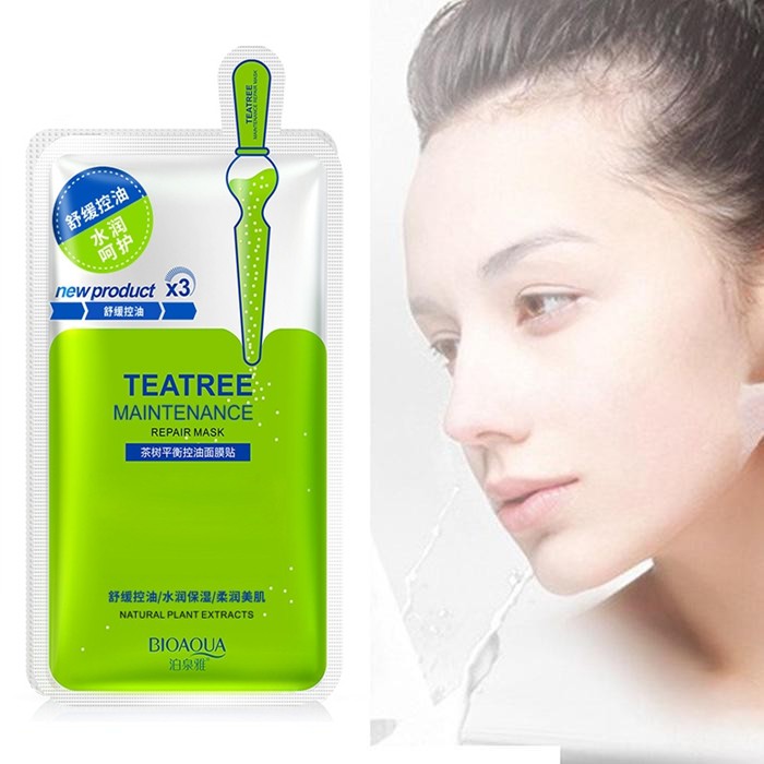 Combo 10 mặt nạ Collagen Bioaqua, mặt nạ Teatree Bioaqua cao cấp