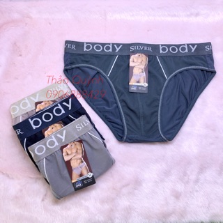 Quần lót nam thun lạnh phối lưới lưng bản to Body Silver