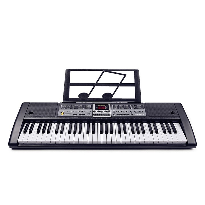 Đàn Piano Electronic Keyboard 61 Phím kèm phụ kiện giá đỡ nhạc, mic, sạc điện cho người mới chơi - Đàn organ  VT128