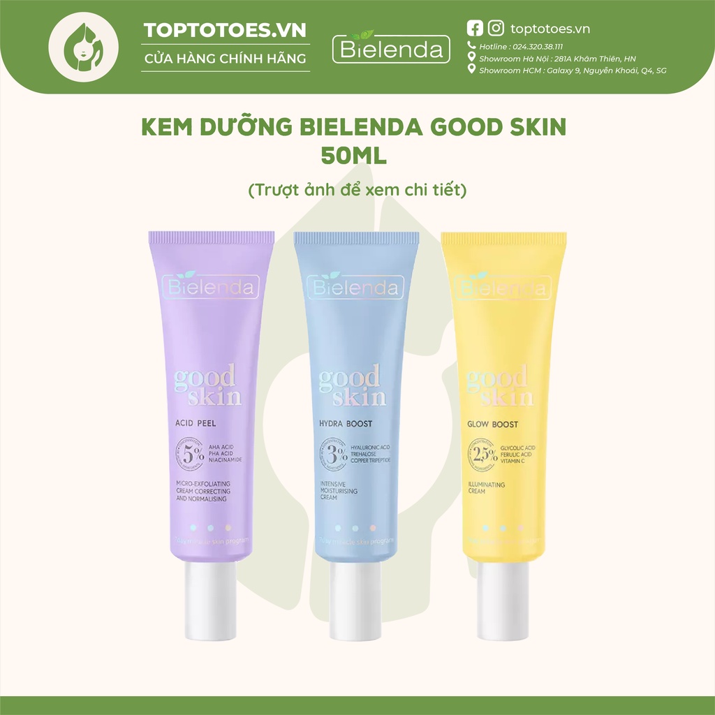 Kem dưỡng Bielenda Good Skin giảm mụn, dưỡng sáng và trẻ hoá da 50ml