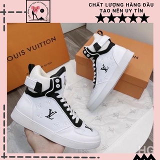 Giày Thể Thao Lv nữ cao cổ fullbox, bill, túi giấy Giày Đi Chơi