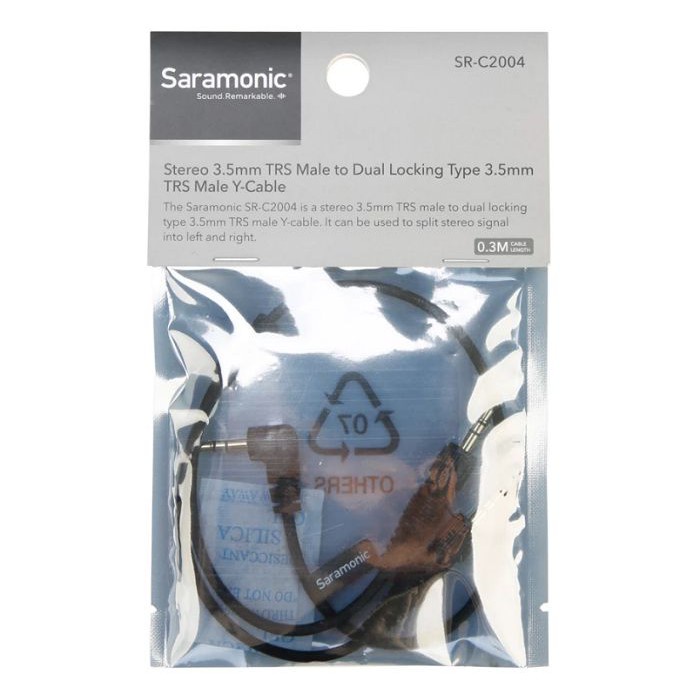 Dây cáp Saramonic SR-C2004 cho hai đầu thu không dây