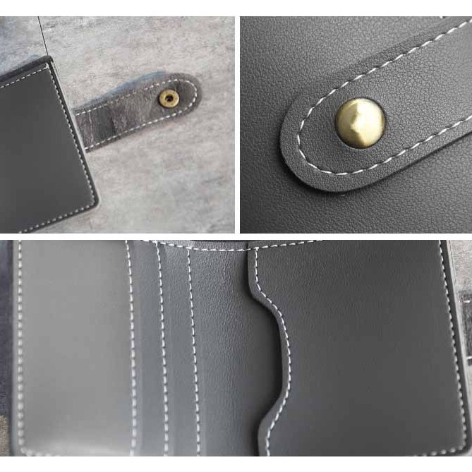 Ví nữ mini cầm tay khóa bấm đựng thẻ ATM, card, GPLX... 4 màu | BigBuy360 - bigbuy360.vn