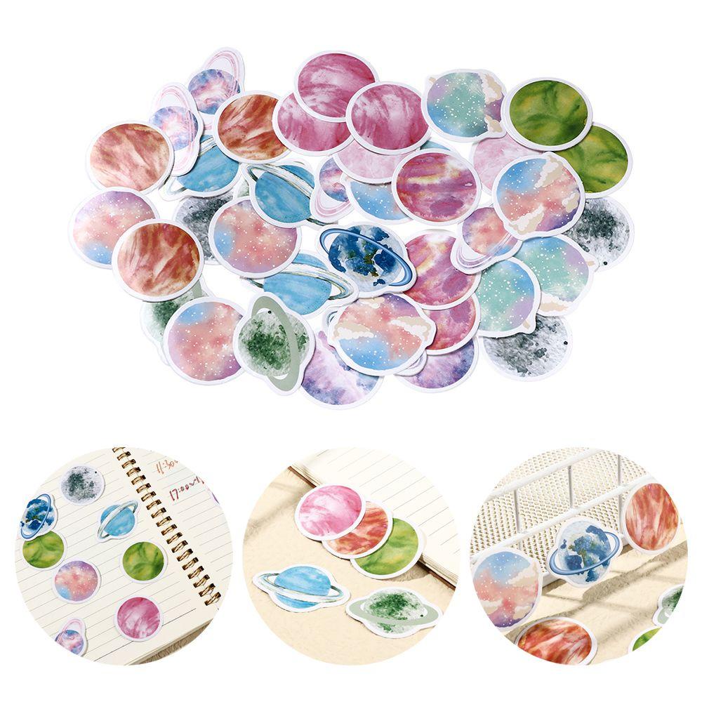 JONYE Sticker Dán Trang Trí Hình Hành Tinh Hoạt Hình Nhật Bản
