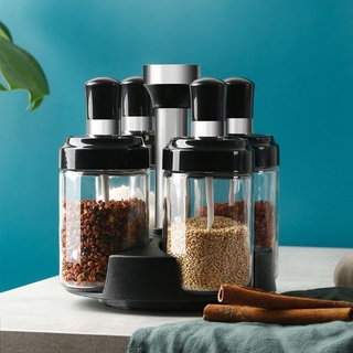 Lọ, hũ đựng gia vị kèm thìa thủy tinh đẹp