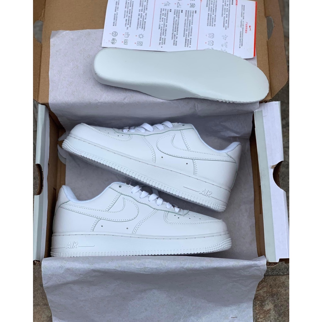 [FREE SHIP+ VIDEO- ẢNH TỰ CHỤP]  Air Force 1 trắng nam nữ siêu đẹp, Giày AF1 trắng nam nữ BẢN CAO CẤP FULL BOX BILL