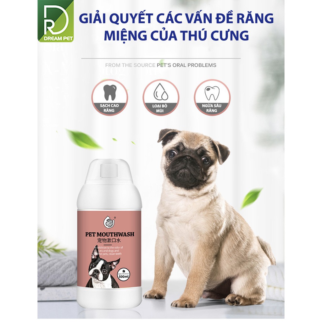 NƯỚC XÚC MIỆNG CHO THÚ CƯNG CAO CẤP HAIRBALL STARREN 500ML DreamPet