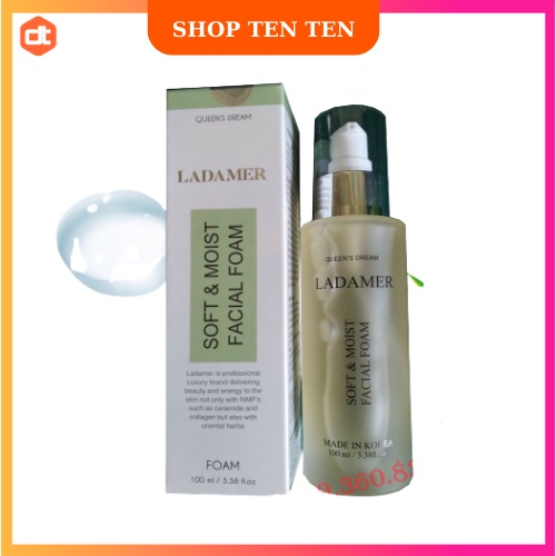 Sữa Rửa Mặt Ladamer Soft & Moist Facial Foam Chai 100ml