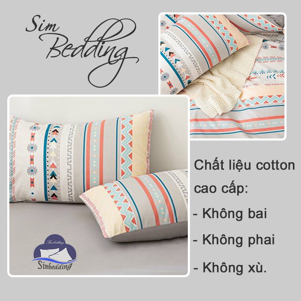 Bộ chăn ga Cotton poly 💎SALE💎 họa tiết kẻ đơn giản chăn ga Hàn Quốc đủ màu đủ size miễn phí bo chun theo yêu cầu