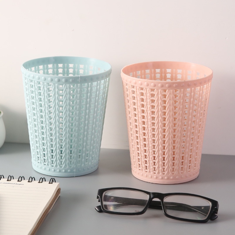Thùng Đựng Rác Mini Bằng Nhựa Để Bàn Trang Trí Phòng Khách / Xe Hơi