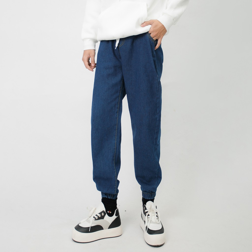 Quần Jean Jogger Nam MANDO Quần Bò Ống Rộng Trơn 3 Màu Kiểu Dáng Basic Trẻ Trung Unisex Thời Trang Hàn Quốc QJN064 | BigBuy360 - bigbuy360.vn