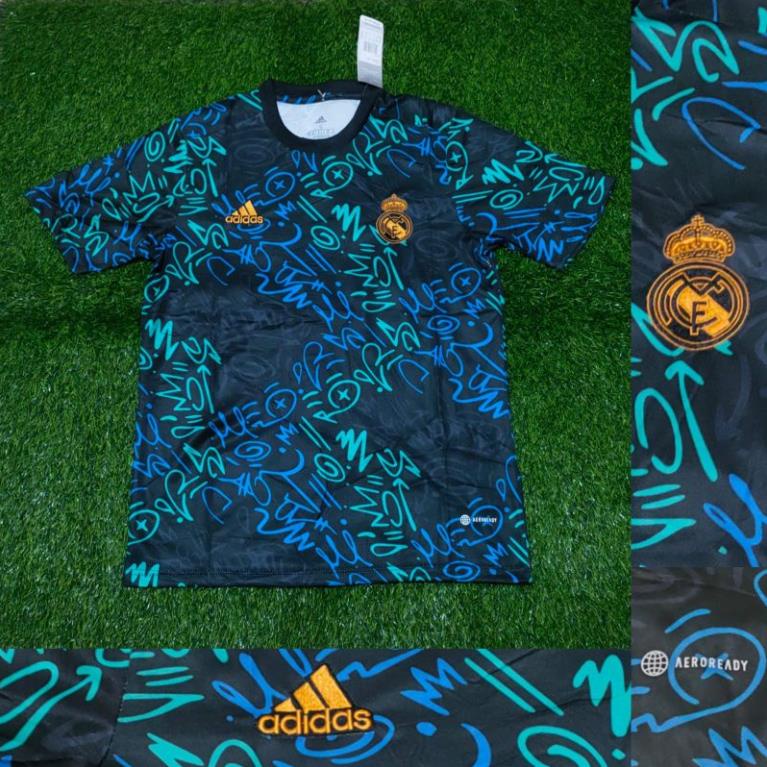 Áo Đấu REAL MADRID TRAIN UCL Mới 2022 2023 Đẹp