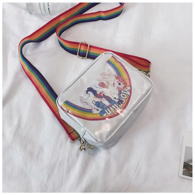 Túi đeo chéo unicorn cầu vồng(có sẵn)
