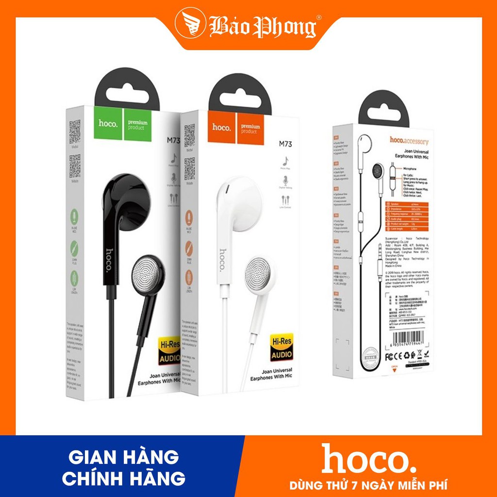 Tai nghe HOCO M73 chân 3.5mm