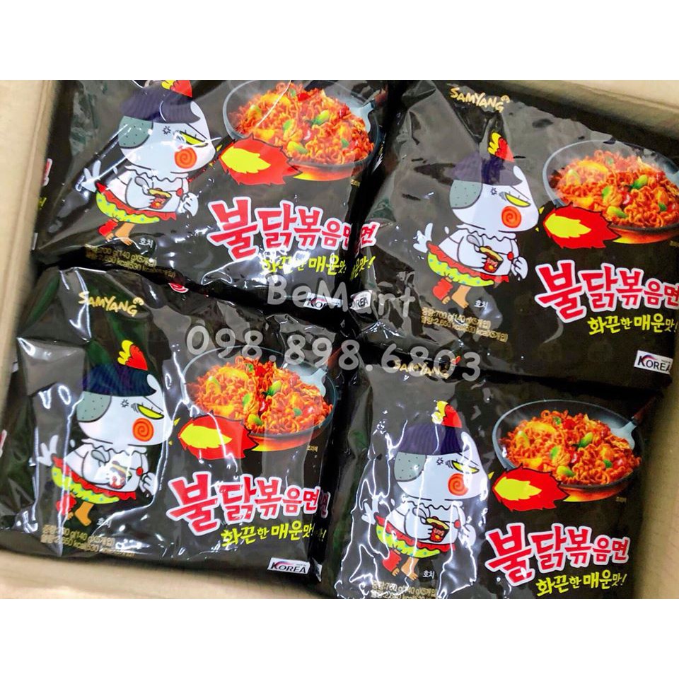 MÌ GÀ CAY KHÔ SAMYANG vị Truyền thống gói 140gr Hàn Quốc