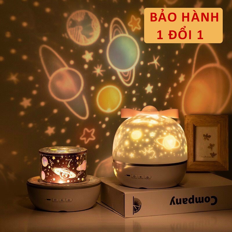 [BH 1 ĐỔI 1] Đèn Ngủ Chiếu Sao, Đại Dương, Vũ Trụ tặng 6 bộ hình chiếu - Đèn decor sinh nhật, giáng sinh