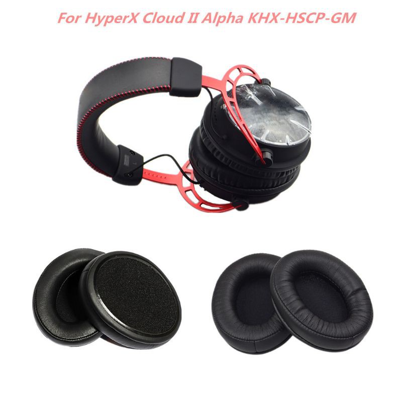 Cặp đệm tai nghe thay thế cho tai nghe K-Ingston Hyperx Cloud Ii Alpha Khx-Hscp-Gm chuyên dụng