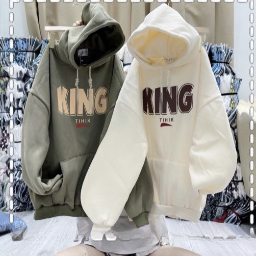 Áo nỉ nữ hoodie form rộng mũ 2 lớp siêu dài