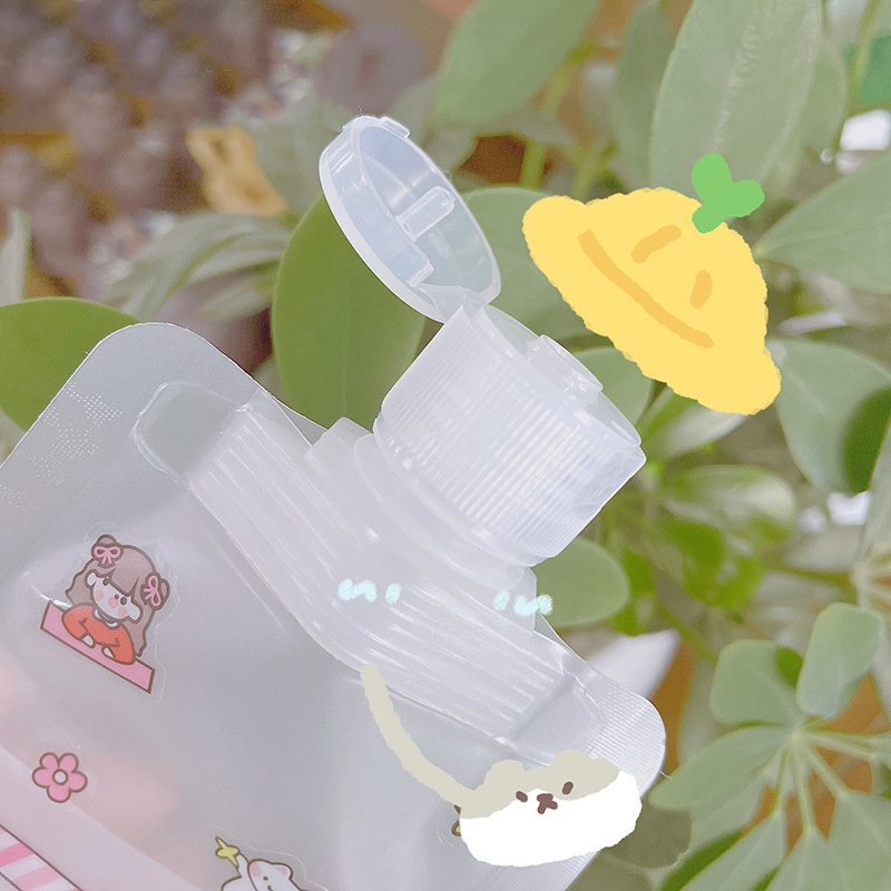 Bình Đựng Sữa Dưỡng Thể Tích 30/50/100ml Trong Suốt Có Thể Tái Sử Dụng Kèm Phễu Tiện Dụng