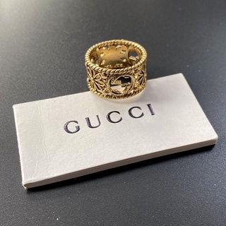 GUCCI Nhẫn đeo tay kim loại phong cách Hàn Quốc cho nữ 925
