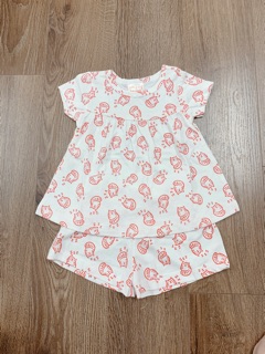 Bộ cộc tay Jumping beans bé gái
