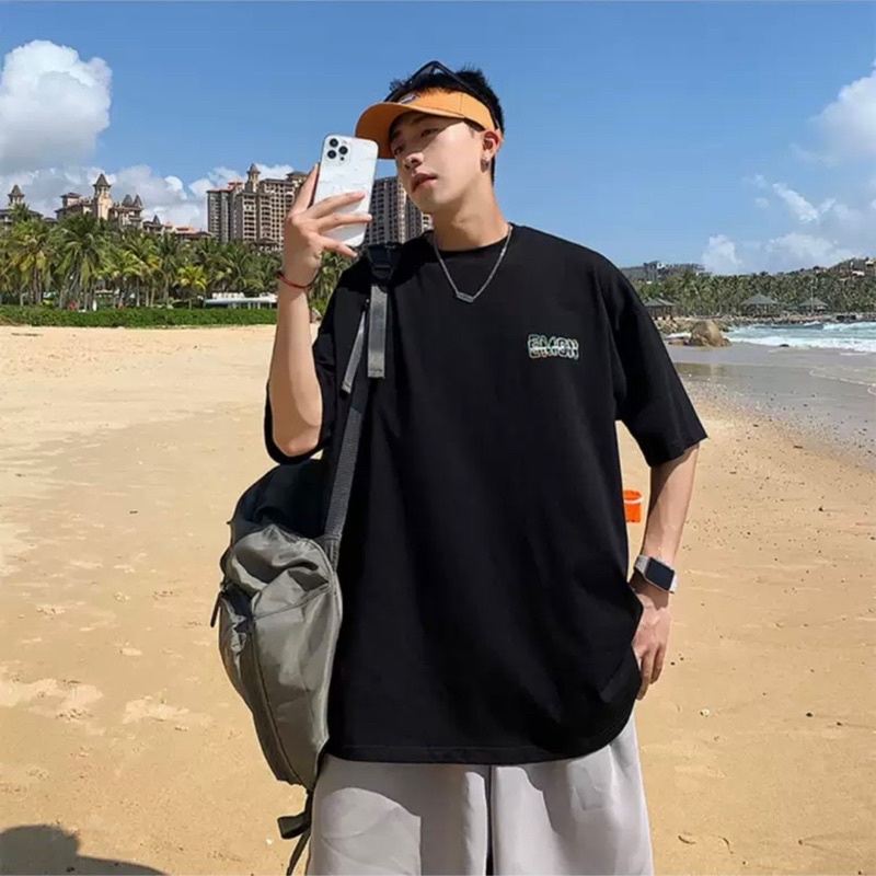 Áo thun phông nam nữ PINK tay lỡ form rộng EMSN Unisex