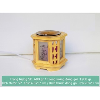 ĐÈN XÔNG TINH DẦU GỖ CHỮ BÁT