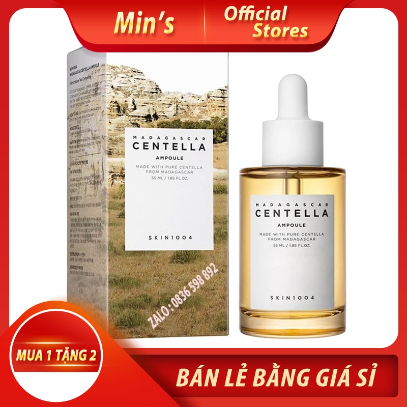 Tinh Chất Rau Má CENTELLA Giảm Mụn Và Làm Dịu Dành Cho Da Nhạy Cảm Skin1004 Madagascar Centella Ampoule 100ml