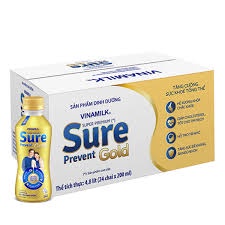 Thùng 24 chai sữa bột pha sẵn Sure prevent gold 200ml