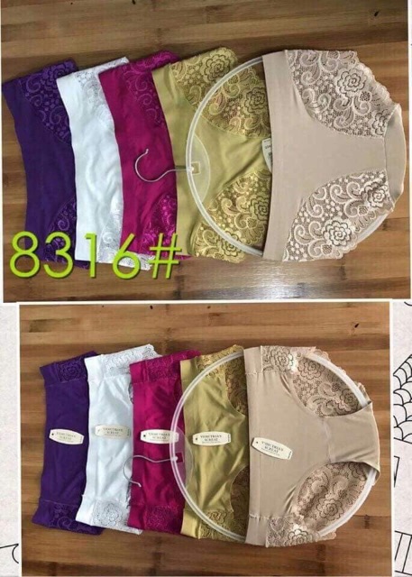 Set 10 Quần Lót Đúc Phối Ren Mã 8316