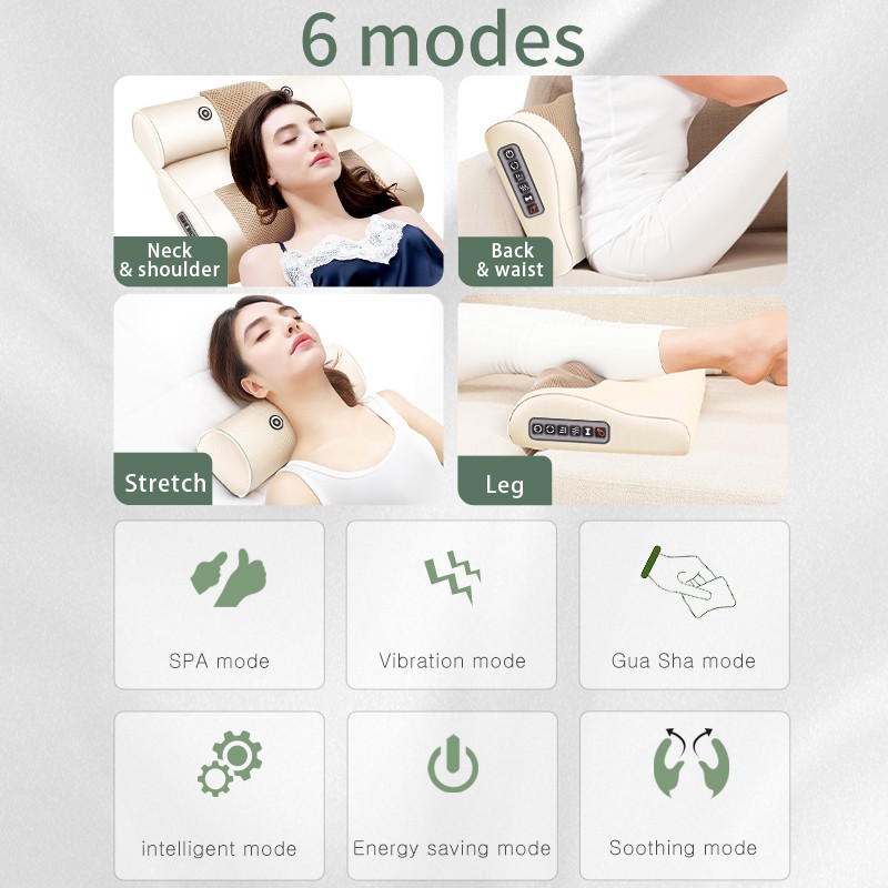 Máy Gối Massage Hồng Ngoại Jinkairui Chính Hãng Gối Vàng YQ-5