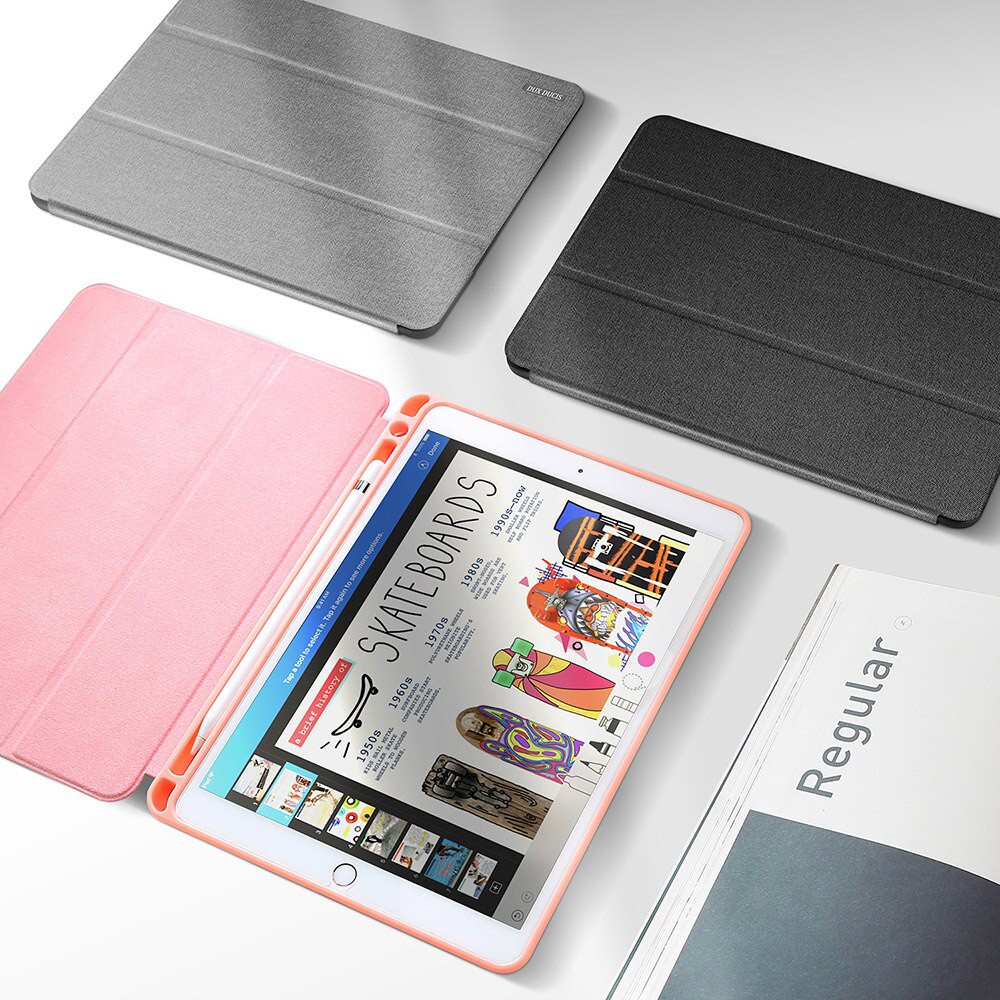 [Mã ELMS5 giảm 7% đơn 300K] [Chính Hãng DUX DUCIS] Bao da iPad Air 3 2019/ Pro 10.5" DOMO Series Khay Dẻo Vải Jean