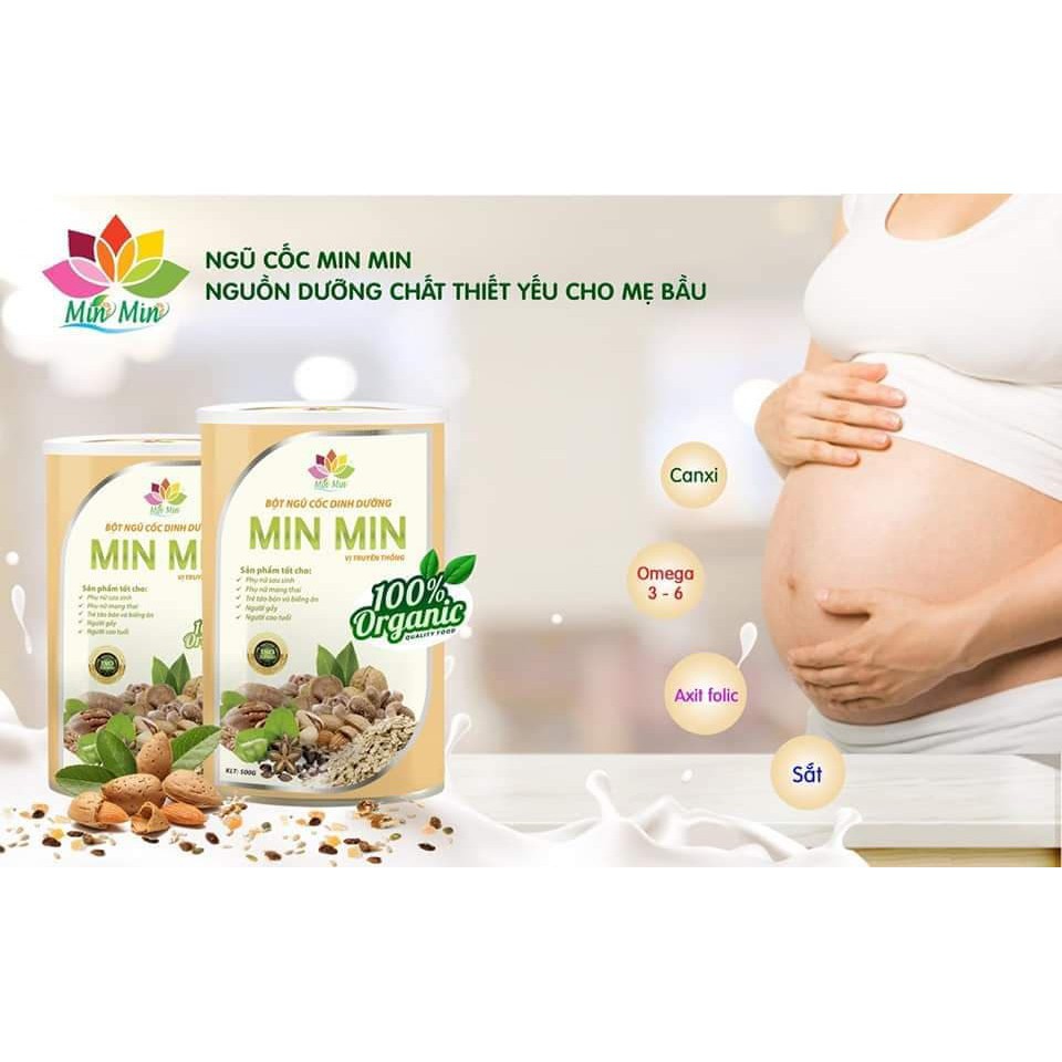 Ngũ Cốc Lợi Sữa Min Min 500g loại Hạt mẫu mới - Bột Ngũ Cốc Lợi Sữa MinMin [ Chính Hãng ]