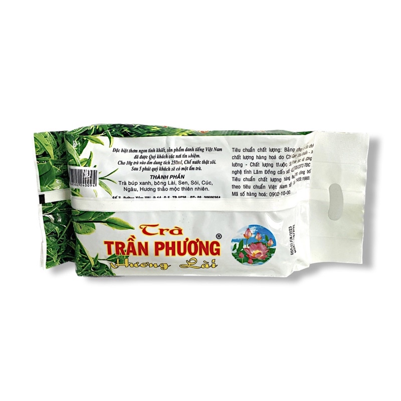 Bịch 350g trà xanh hương lài, trà móc câu Trần Phương, đặc sản bảo lộc Lâm Đồng. Date mới 12 tháng