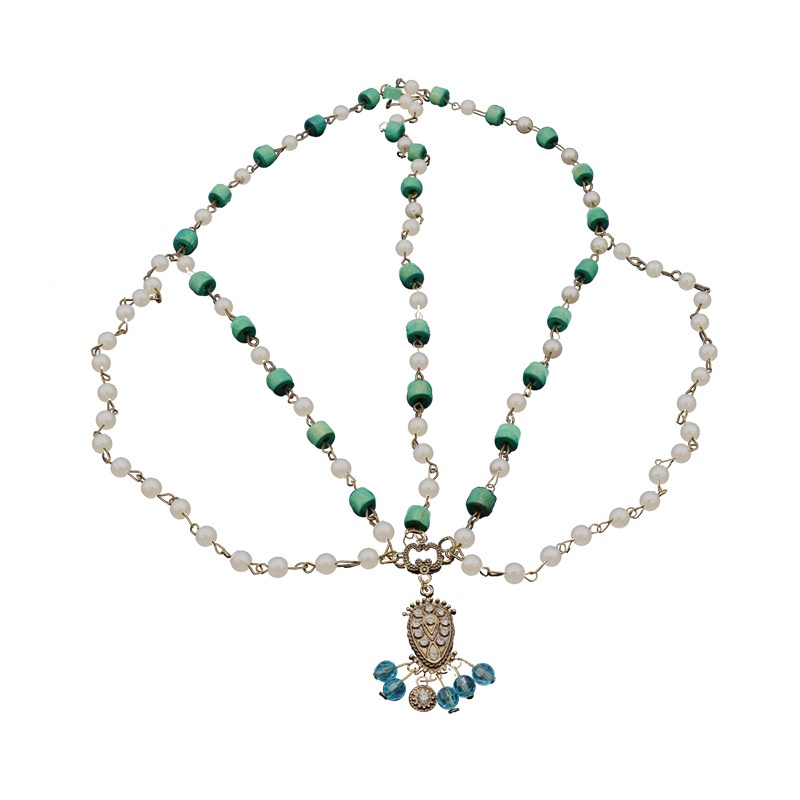 Trang sức trang trí trán đính đá phong cách bohemian thời trang thanh lịch đẹp mắt cho nữ