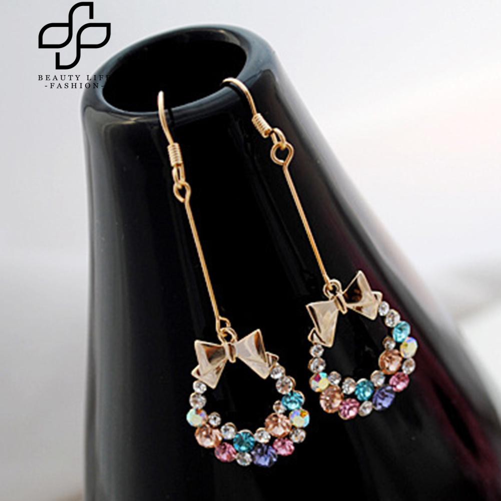 Bông tai treo vòng nơ