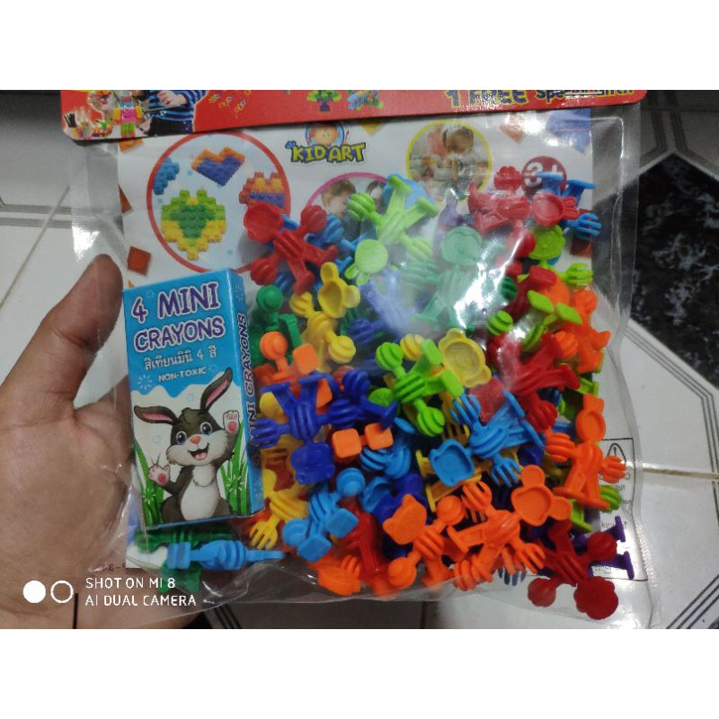 Bộ lắp ráp 60 chi tiết cho bé sáng tạo