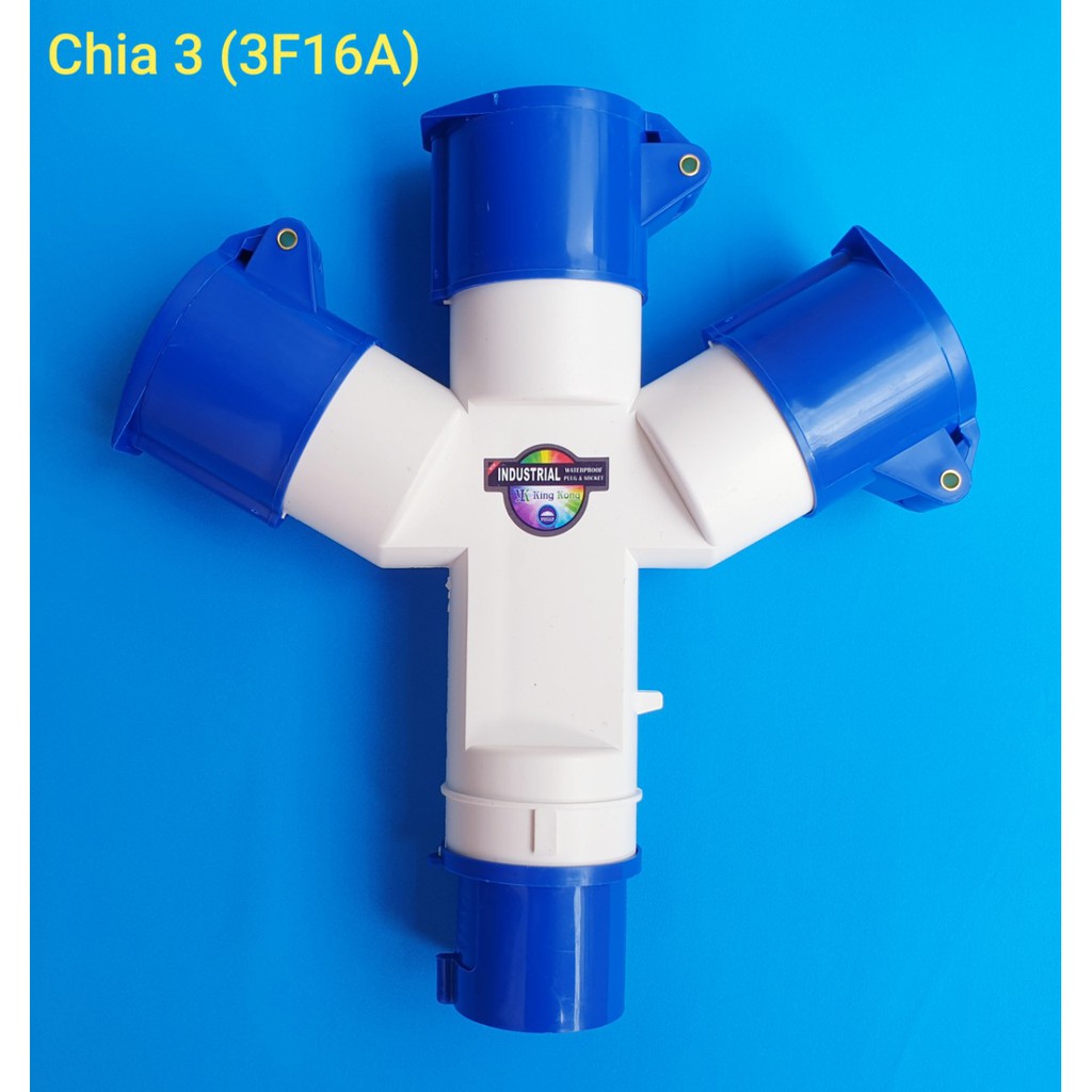 Ổ cắm công nghiệp chia 3 3F16A