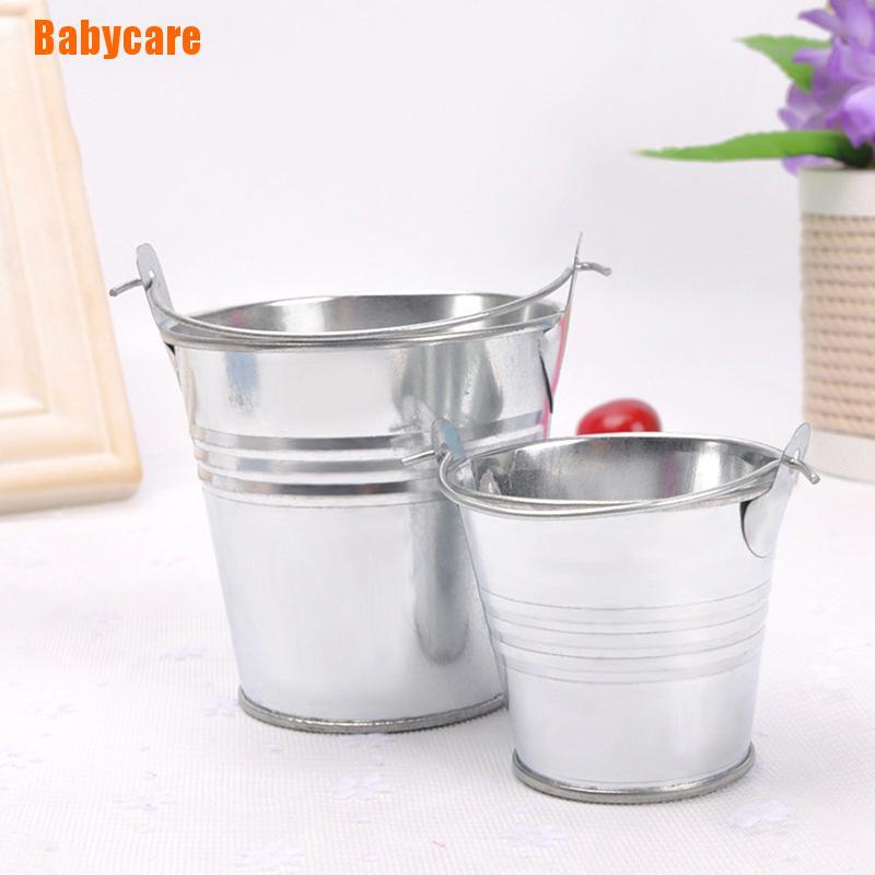 Xô Đựng Kẹo Mini Bằng Kim Loại Nhiều Màu Dùng Trang Trí Tiệc Cưới Diy