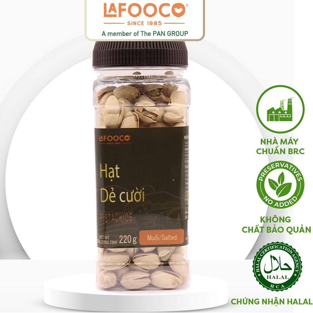 Hạt Dẻ Cười Sấy Muối 220g LAFOOCO salted pistachios