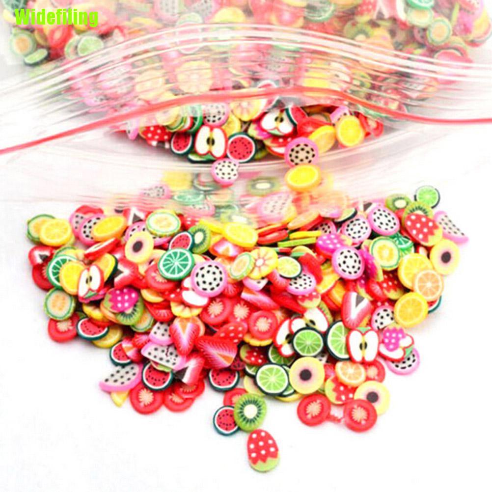 (Hàng Mới Về) Bộ 1000 Miếng Dán Trang Trí Móng Tay 3D Bằng Đất Sét polyme