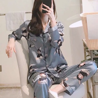 Bộ quần áo ngủ mùa đông hàng Quảng Châu