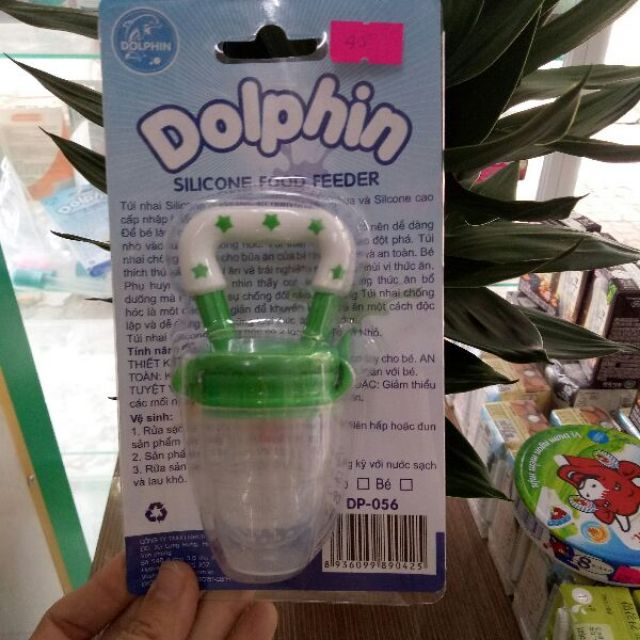 Túi nhai chống hóc Silicon Dolphin