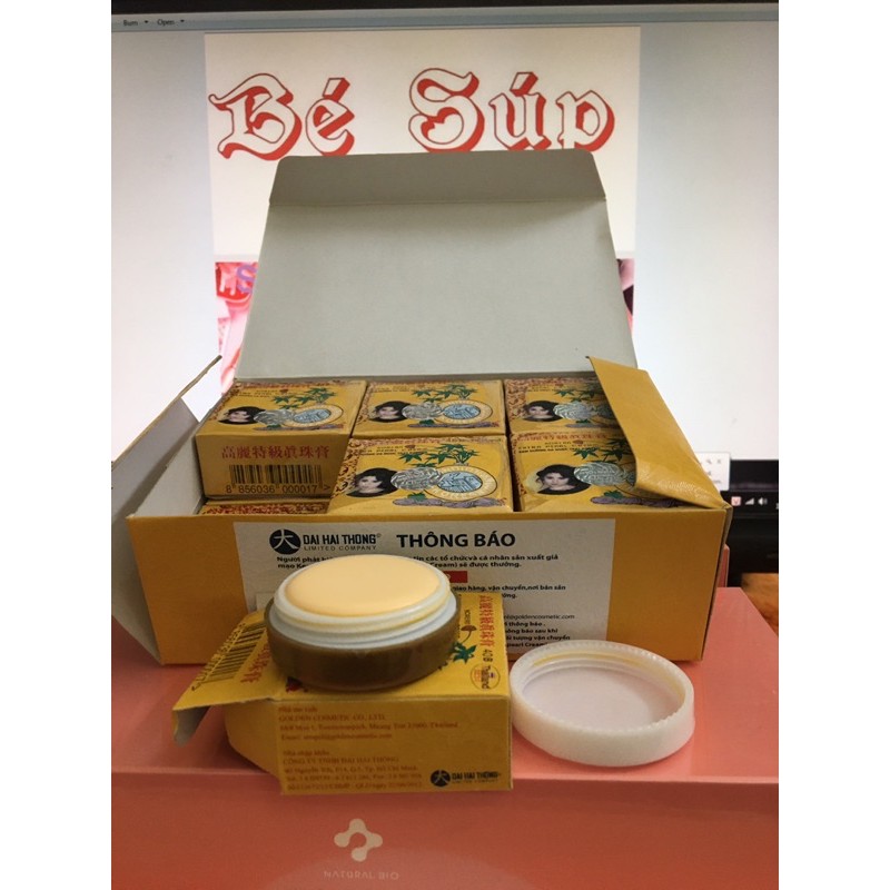 Kem làm trắng da sâm vàng 5g