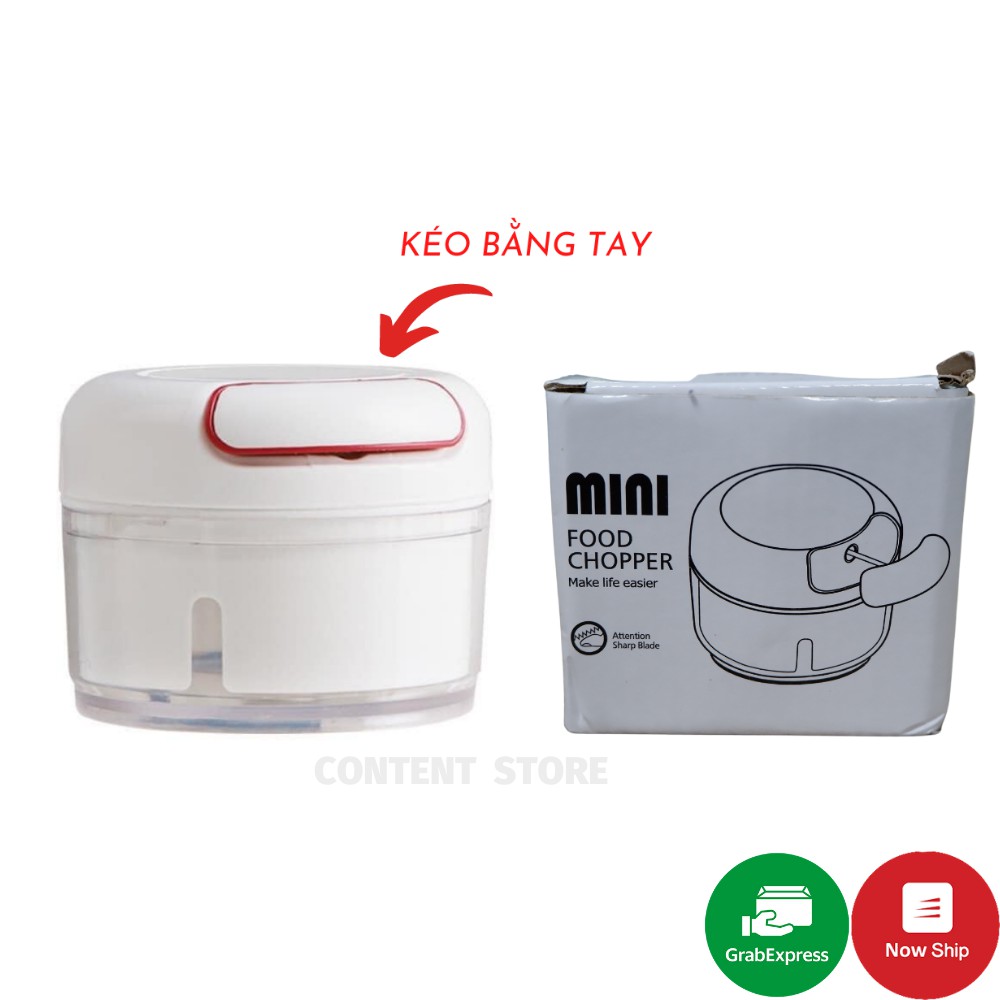 [Mã LIFE1404ALL giảm 10% đơn 50K] Máy xay tỏi ớt cầm tay Mini Food Chopper Tiện Lợi Cho Nhà Bếp