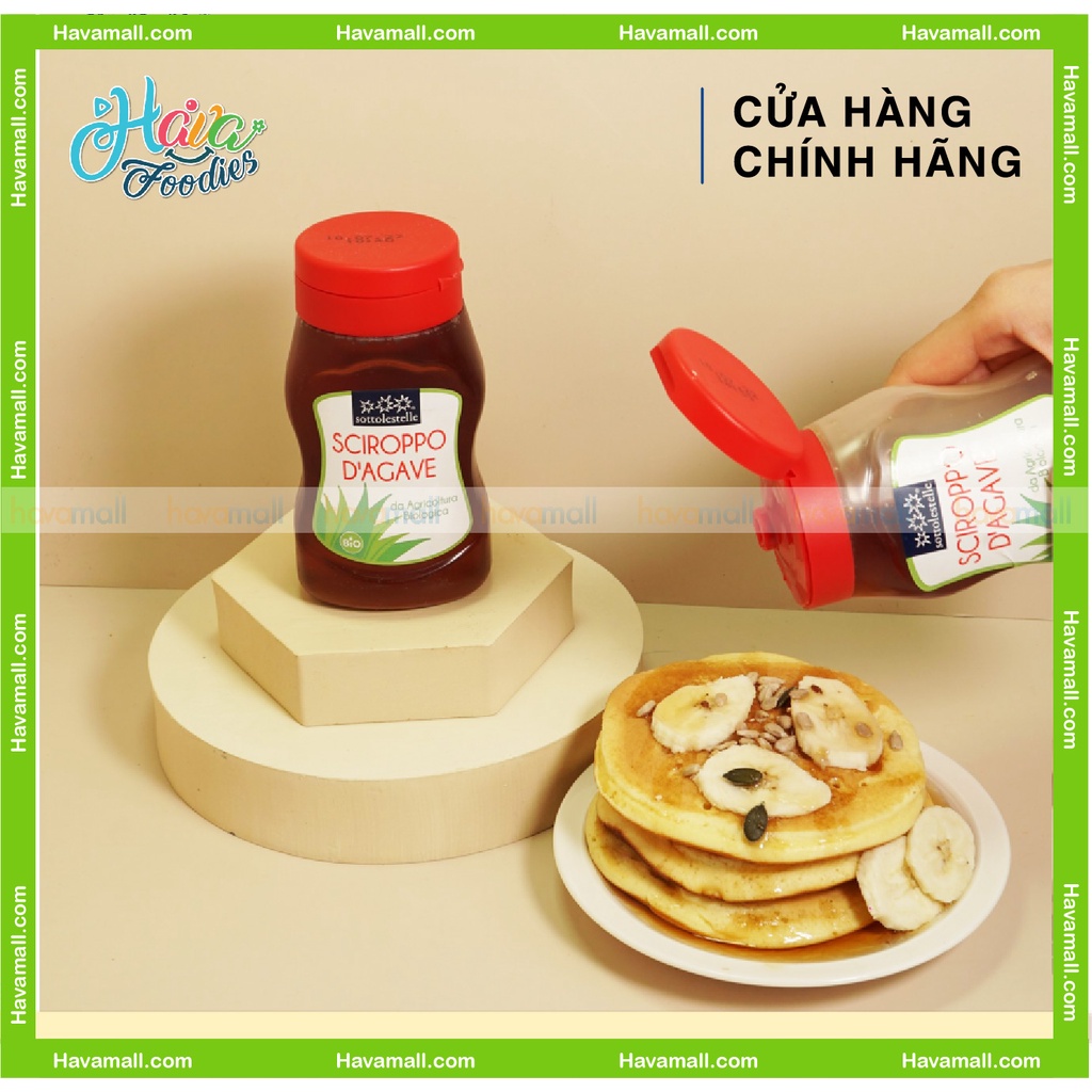 [HÀNG CHÍNH HÃNG] Siro Cây Thùa Hữu Cơ Sottolestelle 380gr - Organic Agave Syrup