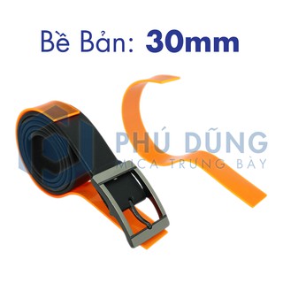 COMBO 10 Kệ Đế Mica CAM BỀ BẢN 30mm Trưng Bày Dây Nịt