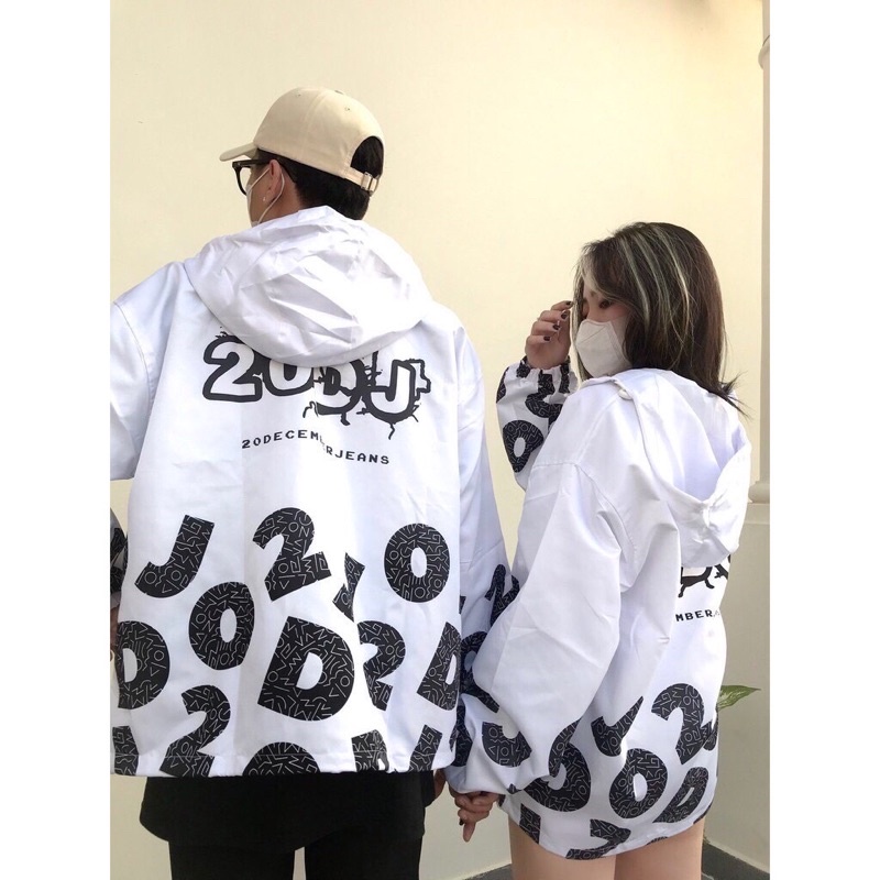 Áo khoác nam nữ unisex M7JD02 form rộng 2 lớp thu đông phong cách Hàn Quốc, áo gió unisex nam nữ trắng đen basic ulzzang