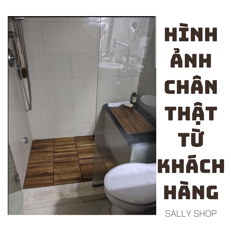 [SALLY SHOP] COMBO 5 tấm ván sàn gỗ vỉ nhựa, lót ban công sân vườn.