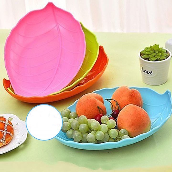 Đĩa nhựa hình lá Việt Nhật đựng hoa quả, bánh kẹo, đồ ăn thiết kế mới lạ đẹp mắt GT 1241